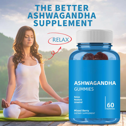 WISHCA High-Potency Ashwagandha Gummies - 2000mg Formula for Mind-Body Balance and Quality Sleep